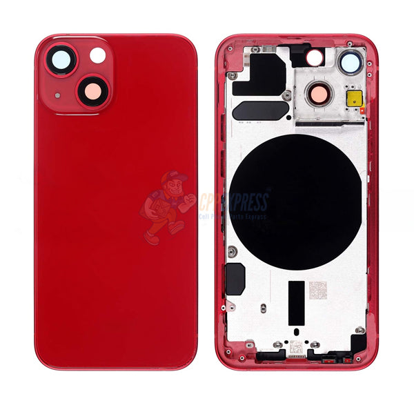 iPhone 13 Mini Battery Back Door Perfect Fit Premium Back Cover Case Housing - Red