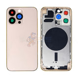 iPhone 13 Pro Back Glass Housing PreInstalled Small Parts Premium - Gold