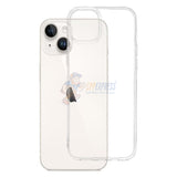 iPhone 15 Plus Clear Transparent Soft Silicone Gel Liquid TPU Slim Back Cover Case