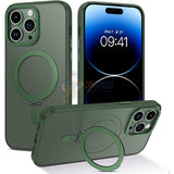 iPhone 15 Pro Max Shockproof Magnetic Case With Invisible Stand Holder