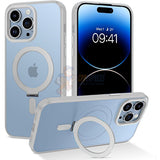 iPhone 15 Pro Max Shockproof Magnetic Case With Invisible Stand Holder