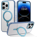 iPhone 15 Pro Shockproof Magnetic Case With Invisible Stand Holder