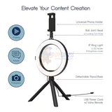 ICONIC Desktop Studio LED Ring Light with Tripod for Smartphone