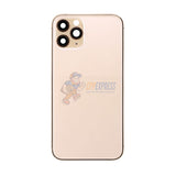 iPhone 11 Pro Max Back Door Glass Housing with Pre-installed Small Parts Premium - Gold