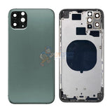 iPhone 11 Pro Back Door Glass Housing with Pre-installed Small Parts Premium - Green