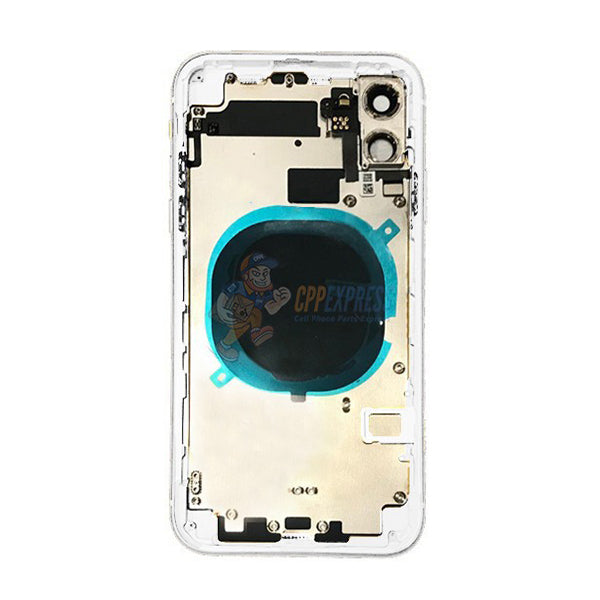 iPhone 11 Back Door Glass Housing with Pre-installed Small Parts Premium - White