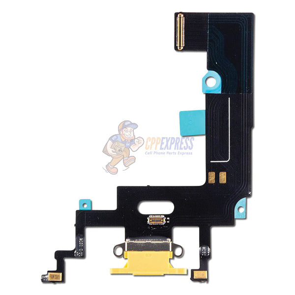 iPhone XR Charging Port Dock Connector Flex Cable - Yellow