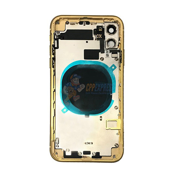 iPhone 11 Back Door Glass Housing with Pre-installed Small Parts Premium - Yellow