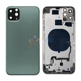 iPhone 11 Pro Max Back Door Glass Housing with Pre-installed Small Parts Premium - Green