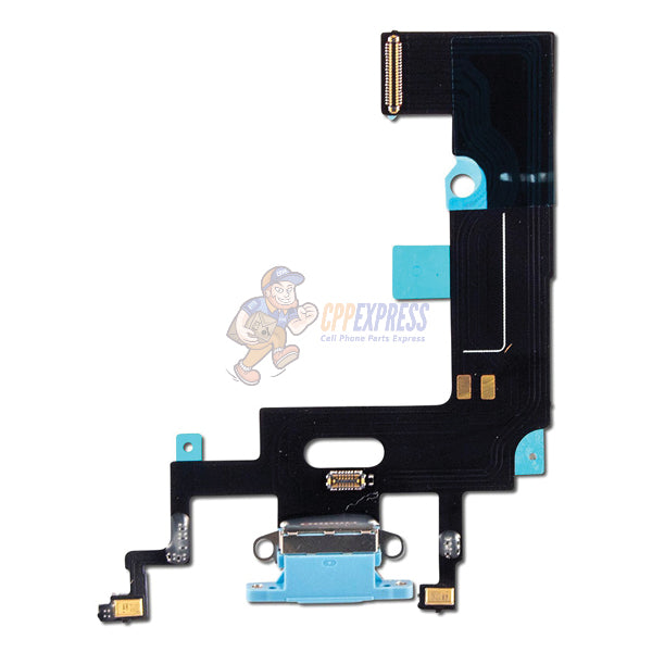 iPhone XR Charging Port Dock Connector Flex Cable - Blue