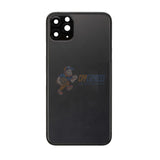 iPhone 11 Pro Back Door Glass Housing with Pre-installed Small Parts Premium - Black