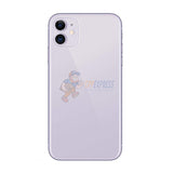 iPhone 11 Back Door Glass Housing with Pre-installed Small Parts Premium - Purple