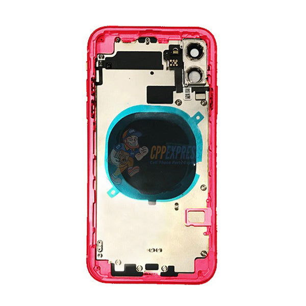 iPhone 11 Back Door Glass Housing with Pre-installed Small Parts Premium - Red