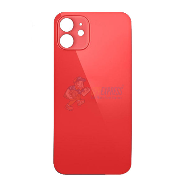 IPhone 12 Glass Back Door Perfect Fit Premium Back Glass - Red