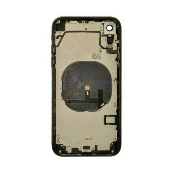 IPhone XR Back Glass Housing Pre-Installed Small Parts – Premium – Black