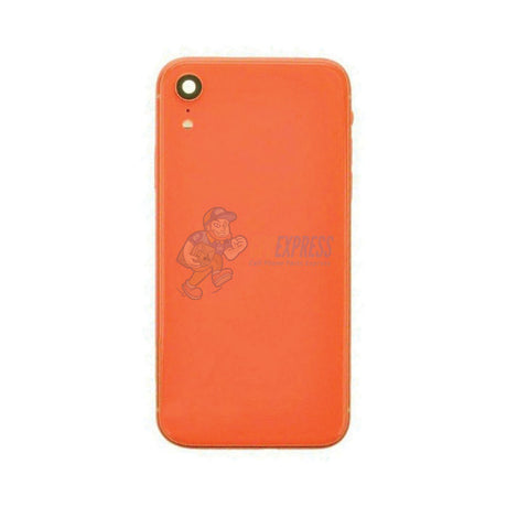 IPhone XR Back Glass Housing Pre-Installed Small Parts – Premium – Orange