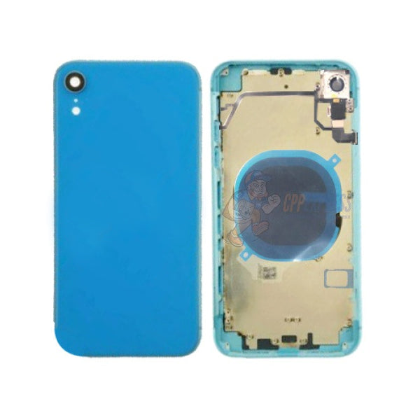 IPhone XR Back Glass Housing Pre-Installed Small Parts – Premium – Blue