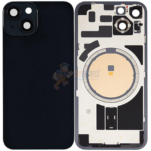 IPhone 14 Battery Back Door Glass Perfect Fit Premium Back Cover Black