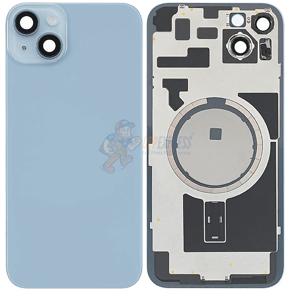 IPhone 14 Plus Battery Back Door Glass Perfect Fit Premium Back Cover Blue
