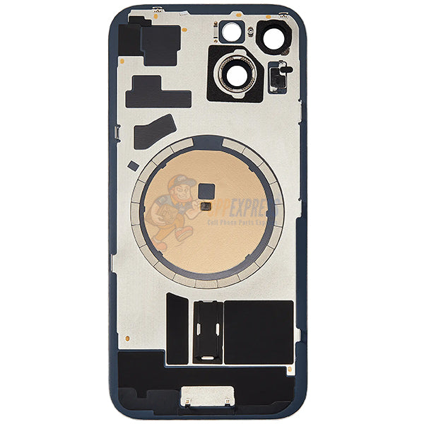 IPhone 15 Battery Back Door Glass Perfect Fit Premium Back Cover Blue