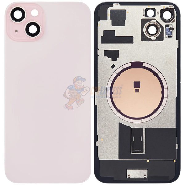 IPhone 15 Plus Battery Back Door Glass Perfect Fit Premium Back Cover Pink