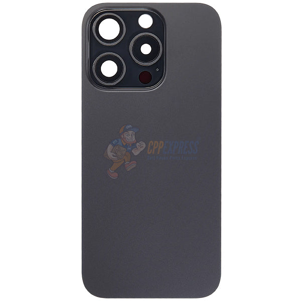 IPhone 15 Pro Battery Back Door Glass Perfect Fit Premium Back Cover Black