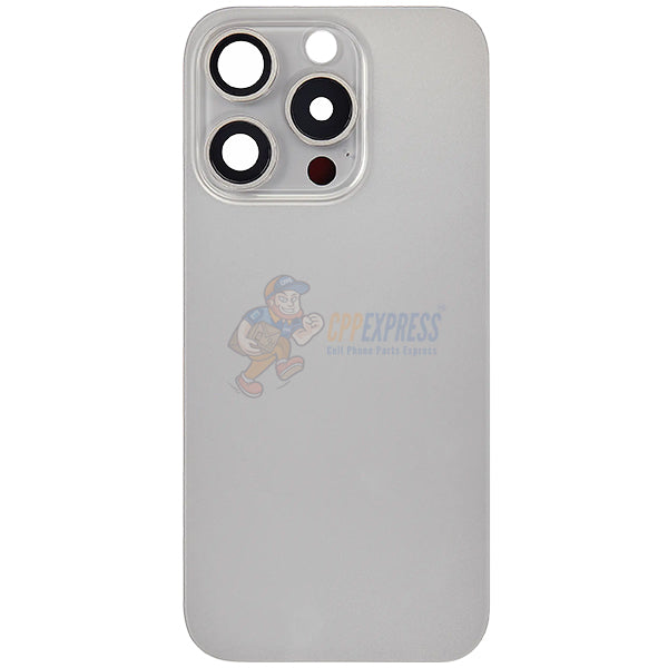 IPhone 15 Pro Battery Back Door Glass Perfect Fit Premium Back Cover Gray