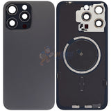 IPhone 15 Pro Max Battery Back Door Glass Perfect Fit Premium Back Cover Black