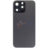 IPhone 15 Pro Max Battery Back Door Glass Perfect Fit Premium Back Cover Black