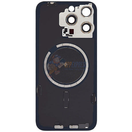 IPhone 15 Pro Max Battery Back Door Glass Perfect Fit Premium Back Cover Black