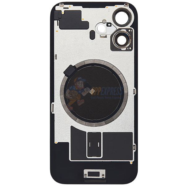 IPhone 16 Glass Battery Back Door Cover - Perfect Fit Premium Back Glass - Black