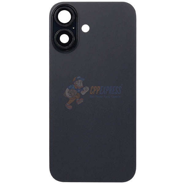 IPhone 16 Glass Battery Back Door Cover - Perfect Fit Premium Back Glass - Black