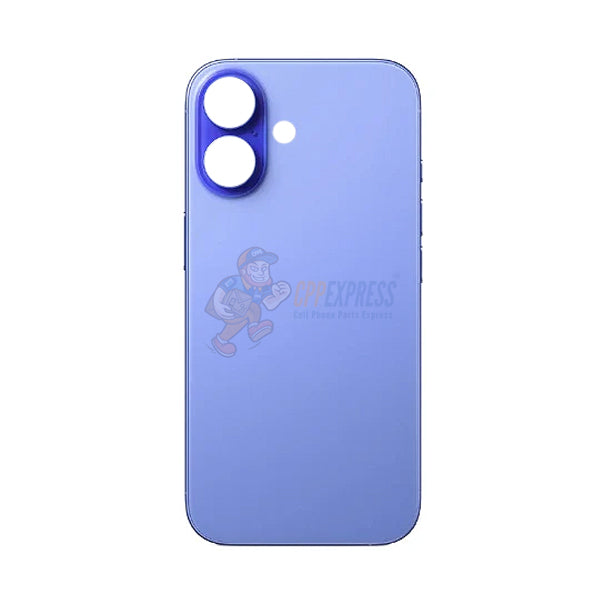 IPhone 16 Glass Battery Back Door Cover - Perfect Fit Premium Back Glass - Blue