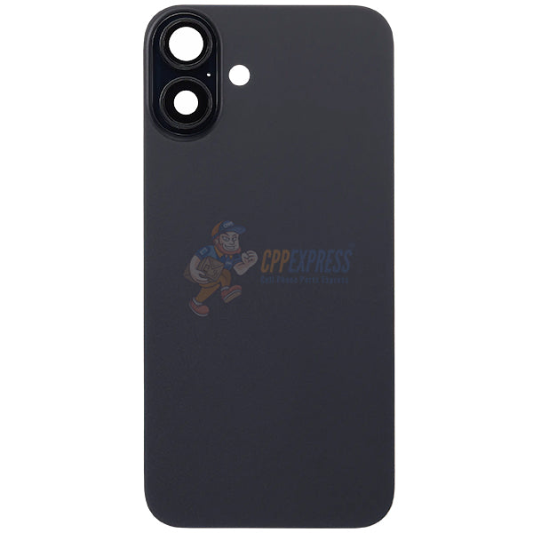 IPhone 16 Plus Glass Battery Back Door Cover - Perfect Fit Premium Back Glass - Black