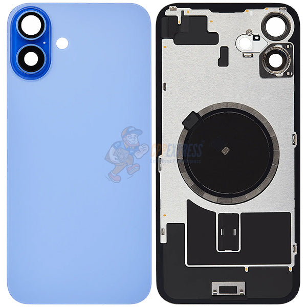 IPhone 16 Plus Glass Battery Back Door Cover - Perfect Fit Premium Back Glass - Blue