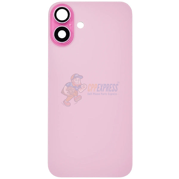 IPhone 16 Plus Glass Battery Back Door Cover - Perfect Fit Premium Back Glass - Pink