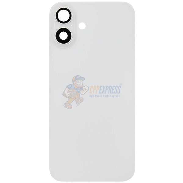 IPhone 16 Plus Glass Battery Back Door Cover - Perfect Fit Premium Back Glass - White