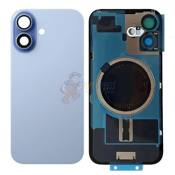 IPhone 17 Battery Back Door Glass Cover With Back Plate & Magsfe Magnet