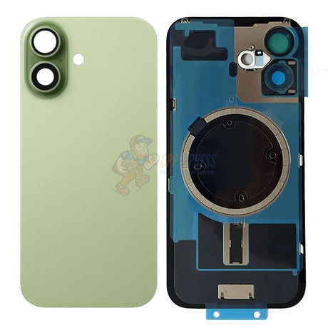 IPhone 17 Battery Back Door Glass Cover With Back Plate & Magsfe Magnet