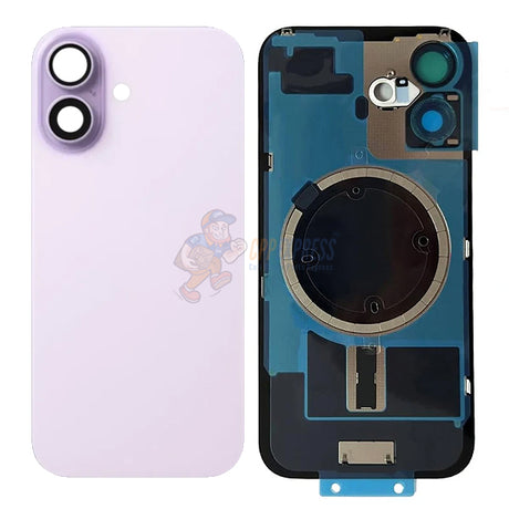 IPhone 17 Battery Back Door Glass Cover With Back Plate & Magsfe Magnet