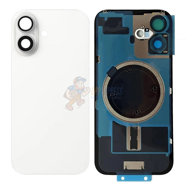 IPhone 17 Battery Back Door Glass Cover With Back Plate & Magsfe Magnet