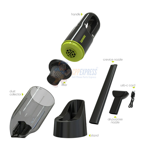 IonVac Handheld Cordless Vacuum Portable with USB Charging For Multi-Surface