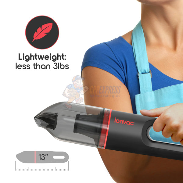 IonVac Handheld Cordless Vacuum Portable with USB Charging For Multi-Surface