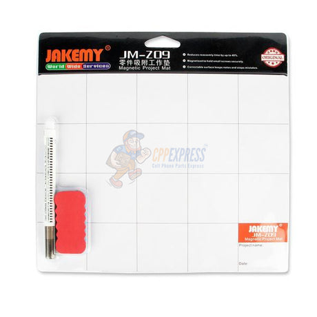 JAKEMY JMZ09 Magnetic Project Mat with Marker Pen for Cellphone Repairing Tools