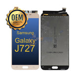 Samsung Galaxy J7 Prime (J727 / 2017) - LCD Touch Screen Digitizer &amp; Assembly without Frame - Gold