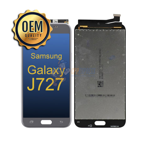 Samsung Galaxy J7 Prime (J727 / 2017) - LCD Touch Screen Digitizer &amp; Assembly without Frame - Silver