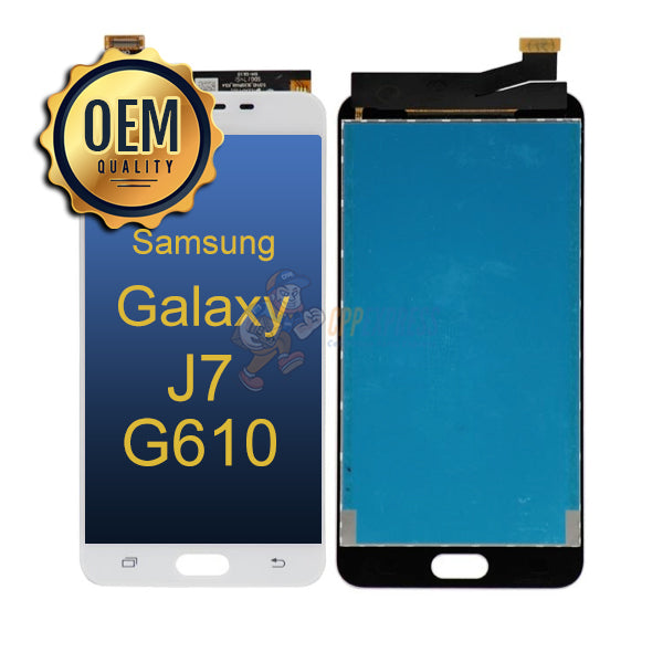 Samsung Galaxy J7 On7 (G610 / 2016) - LCD Touch Screen Digitizer &amp; Assembly without Frame - White