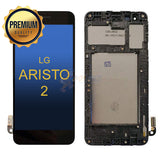 LG Aristo 2 Premium LCD Touch Screen Digitizer Assembly with Frame - Black