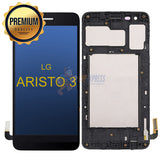 LG Aristo 3 Premium LCD Touch Screen Digitizer Assembly With Frame - Black