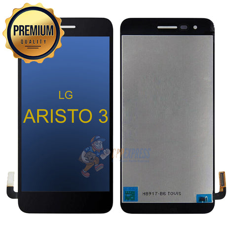 LG Aristo 3 Premium LCD and Assembly without Frame - Black